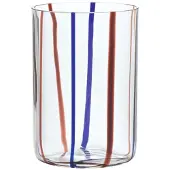 Zafferano - Tirache Glas aus zweifarbigem Borosilikatglas Amethystblau, Schachtel mit 6 Stück