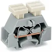 Wago 261-351/342-000 Platzsparende 4-Leiter-Endklemme,beidseitig mit Drücker,ohne seitlich überstehenden Rastfuß,grau 261351342000 - 50 Stück