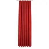 Wirth Vorhang "Newbury", rot, B:130cm H:195cm, Baumwolle, Polyester, Gardinen, Vorhang, nach Maß