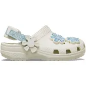 Crocs Classic Denim Flower Adjustable Backstrap Holzschuhe