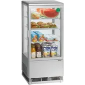Bartscher Mini-Kühlvitrine 78 L silber