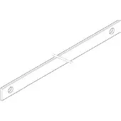 ABN ABNPC30144 CU-Schiene FB4 40x10mm waagrecht, gelocht für Wandlerbaustein 1-fach