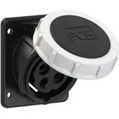 Pce 4142-7f87 CEE-Anbausteckdose schräg (75x85mm) 16A 4p 7h IP67 41427f87