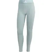 Adidas Trainingstights PERFORMANCE "HYPERGLAM 3-STRIPES FULL LENGTH LEGGING", Damen, Gr. S, N-Gr, grau (wonder sage, normal, gr.), Obermaterial: 85% Polyester, 15% Elasthan, Hosen Trainingstights