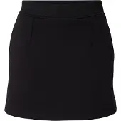 Calvin Klein Schlupfrock JEANS, Damen, Gr. S (38), schwarz, Web, Obermaterial: 78% Polyester, 13% Viskose, 9% Elasthan, unifarben, regular fit mini, Röcke Schlupfrock, Regular fit mit elastischem Bund