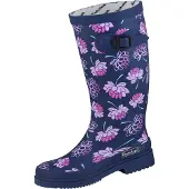 Bockstiegel Gummistiefel "Lena", Damen, Gr. 41, blau (dunkelblau, multi), Obermaterial: 100% Naturkautschuk NaRubber., Schuhe Gummistiefel