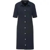 Goldner Kurzgröße: Polokleid in maritimen Look in marine | Gr.: 24