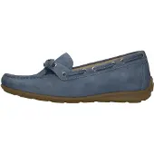Gabor Velour jeans Mokassin Blau