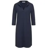 Peter Hahn Polo-Kleid 3/4-Arm blau, 38