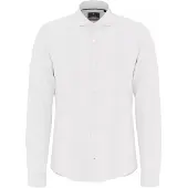 JOOP! Langarmhemd JOOP "Pares", Herren, Gr. 43, N-Gr, weiß, Web, Obermaterial: 97% Baumwolle, 3% Elasthan, unifarben, slim fit normal, 2-Knopf-Manschette, Hemden Langarmhemd