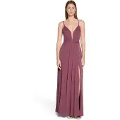 Vera Mont Abendkleid "Abendkleid mit Lurexfaden", Damen, Gr. 34, EURO, rosa (grau, dunkelrot), Obermaterial: 92% Polyamid PA. 5% Polyester PES. 3% Elasthan EL., Kleider Abendkleid