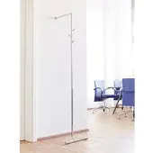 Pieperconcept Anlehngarderobe Lucca Stahl verchromt silber, Designer Murken & Hansen, 43x176x43 cm