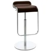 Lapalma Barhocker Lem braun, Designer Shin, Tomoko Azumi, 37x63-75x42 cm