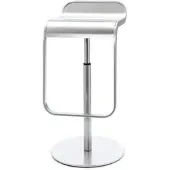 Lapalma Barhocker Lem silber, Designer Shin, Tomoko Azumi, 37x63-75x42 cm