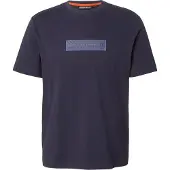 Napapijri T-Shirt Herren Box Logo 1 Blu Marine-M