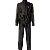 EA7 für Herren. 7M001613_AF21688 Schwarzer Soccer-Trainingsanzug (XXL), Lässig, Sportlich, Polyester, Langarm