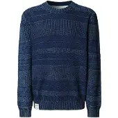 Pepe Jeans für Herren. PM7000064 Farris marineblauer Pullover (S), Lässig, Baumwolle