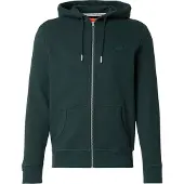 Superdry für Herren. M2014128A Essential Logo Kapuzenjacke mit Reißverschluss in Grün (L), Lässig, Baumwolle