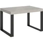 Itamoby Ausziehtisch 120/380x90 cm Tecno Kaschmir anthrazit Beine