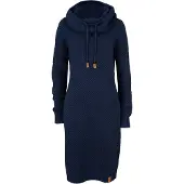 Bonprix Strickkleid "Strickkleid mit Schalkragen" für vielseitige Anlässe, aus Polyacryl, schmale Passform