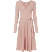 Bonprix Strickkleid mit Gürtel, ausgestellt