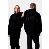 BMW Hoodie , Damen, Gr. XL, schwarz, Sweatware, Obermaterial: 100% Baumwolle, unifarben, oversize, ohne Ausschnitt, angesetztes Bündchen, Sweatshirts Hoodie, mit dezentem Logo auf der Rückseite