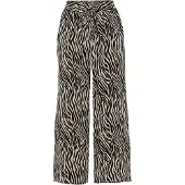 Bonprix Culotte , Damen, Gr. 54, N-Gr, schwarz (schwarz, sand zebra bedruckt), Obermaterial: 100% Viskose, loose fit, Hosen Culotte, aus Viskose, mit elastischem Gummibund, lockere Passform