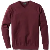 Bonprix Strickpullover "Feinstrickpullover in Regular Fit" aus Feinstrickmaterial, mit V-Ausschnitt, Regular Fit