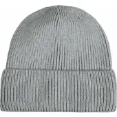 Capelli New York Beanie , Damen, grau (light grau), Strick, Materialmix, unifarben, Mützen Beanie, Rippstrick, Wollanteil, wärmend