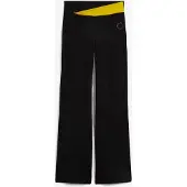 Bonprix Sporthose aus Baumwoll-Stretch, Bootcut, Slim fit, Kontrastdetail am Bund