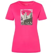Super.natural - Women's Summer Gondola Tee - Merinoshirt Gr XL rosa/ various