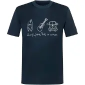 Super.natural - Van Life Bio Jersey Tee - Merinoshirt Gr XXL blau