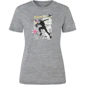 Super.natural - Women's Running Art Tee - Merinoshirt Gr XS grau/ various