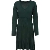 Bonprix Strickkleid für stilvollen Auftritt, aus Baumwolle und Polyacryl, mit Rippen-Mix