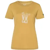 Super.natural - Women's Flower Boots Tee - Merinoshirt Gr M beige