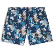 BOSS Badeshorts "Piranha", Herren, Gr. 3XL, N-Gr, blau (light, pastel blau 451), Microfaser, Obermaterial: 100% Polyester, Badehosen Badeshorts, mit buntem Alloverdruck