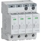 Hager SPE440 Überspannungsableiter 4P T2 TNS/TT Uc 275V In 20kA Imax 40kA