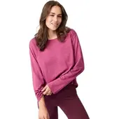 Mandala Open Back Long Sleeve mulberry L