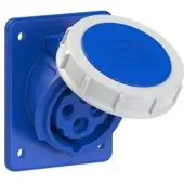 Pce 4142-9f8 CEE-Anbausteckdose schräg (80x97mm) 16A 4p 9h IP67 41429f8