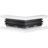 Hager R88529010 Außeneck Grundprofil BR 85x130mm rweiß