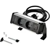 Kopp 939629118 VersaDESK 2xStd+USB-C, Farbe: silber - 4 Stück
