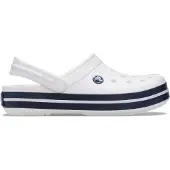 Crocs Crocband Clog, Weiß/Marineblau, 36 EU, Weiß Marineblau, 32/33 EU