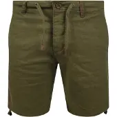 Indicode Leinenhose "Leinenhose IDMoses", Herren, Gr. XL, N-Gr, grün (schwarz olive), Obermaterial: 55% Leinen LI. 45% Baumwolle CO., Hosen Leinenhose