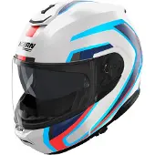 Nolan N100-6 Radiante Klapphelm, weiß/blau/rot, S (56)
