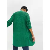 Bonprix Longstrickjacke "Longstrickjacke" lockere Passform, mit Strickmuster, casual Stil