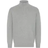 !Solid Troyer SOLID "Troyer SDFinnet", Herren, Gr. L, grau (griffin melange), Obermaterial: 70% Baumwolle CO recyc.. 30% Polyester Pol. recyc.., Pullover Troyer