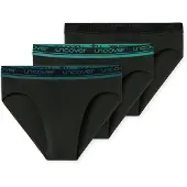 Schiesser Rioslip "Uncover Cotton" 3er Pack, ohne Eingriff, elastisch, Single Jersey-Qualität, Logo-Bund