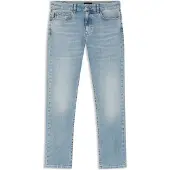 BOSS für Herren. 50556874 Jeans Delaware slim fit türkis (34/32), Blau, Lässig, Baumwolle, Denim