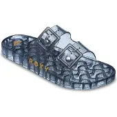 Roxy Sandale "Kattie Glitter", Damen, Gr. 7(37), grau (smoky grau), Obermaterial: 95% Synthetik-PVC/ 5% Synthetik-Kunststoffschnalle, Futter: N/A, Laufsohle: 100% Synthetik-PVC., Schuhe Sandale