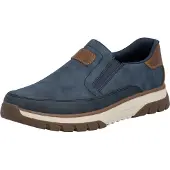 Rieker Slip-On Sneaker Slipper, Halbschuh, Freizeitsneaker mit Kontrastbesatz